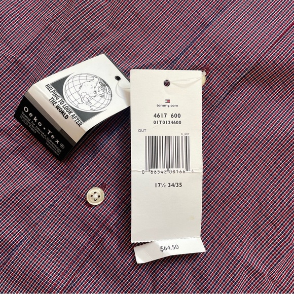 Tommy Hilfiger Men’s Long Sleeve Button Down Shirt Size Size 17.5 / 34-35 - Picture 3 of 15